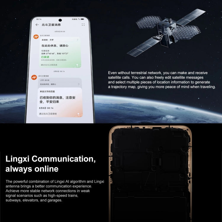 HUAWEI Mate 60, 12GB+1TB,  Screen Fingerprint Identification, 6.69 inch HarmonyOS 4.0 Kirin 9000S Octa Core up to 2.62GHz, NFC, OTG, Not Support Google Play(Purple)