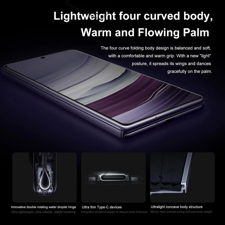 HUAWEI Mate X5, 16GB+1TB Collector Edition, 7.85 inch + 6.4 inch HarmonyOS 4.0.0 Kirin 9000S 7nm Octa-Core 2.16GHz, OTG, NFC, Not Support Google Play(Purple)