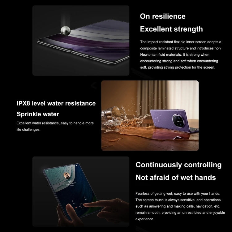 HUAWEI Mate X5, 16GB+1TB Collector Edition, 7.85 inch + 6.4 inch HarmonyOS 4.0.0 Kirin 9000S 7nm Octa-Core 2.16GHz, OTG, NFC, Not Support Google Play(Purple)