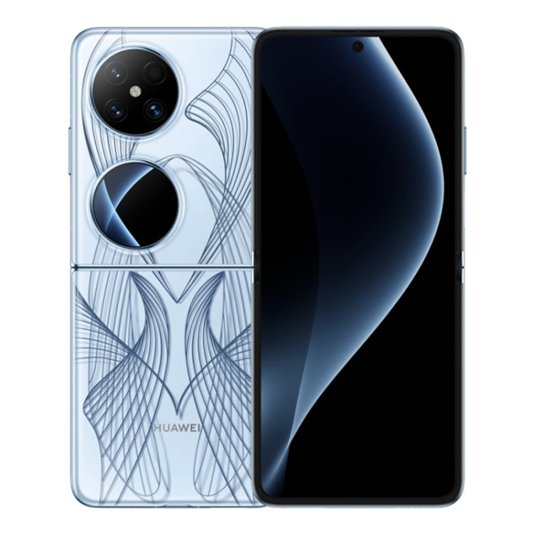 HUAWEI Pocket 2 Art Custom Edition, 16GB+1TB, 6.94 inch + 1.15 inch HarmonyOS 4.0 Octa Core, OTG, NFC, Not Support Google Play(Blue)