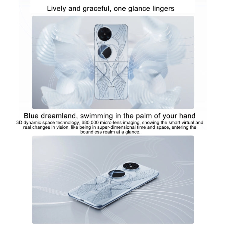 HUAWEI Pocket 2 Art Custom Edition, 16GB+1TB, 6.94 inch + 1.15 inch HarmonyOS 4.0 Octa Core, OTG, NFC, Not Support Google Play(Blue)