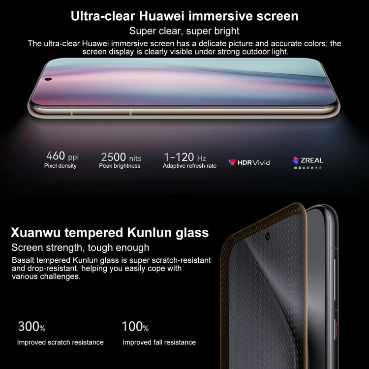 HUAWEI Pura 70 Ultra, 16GB+1TB, Screen Fingerprint Identification, 6.8 inch HarmonyOS 4.2 Kirin 9010 Octa Core up to 2.3GHz, NFC, OTG, Not Support Google Play(Green)