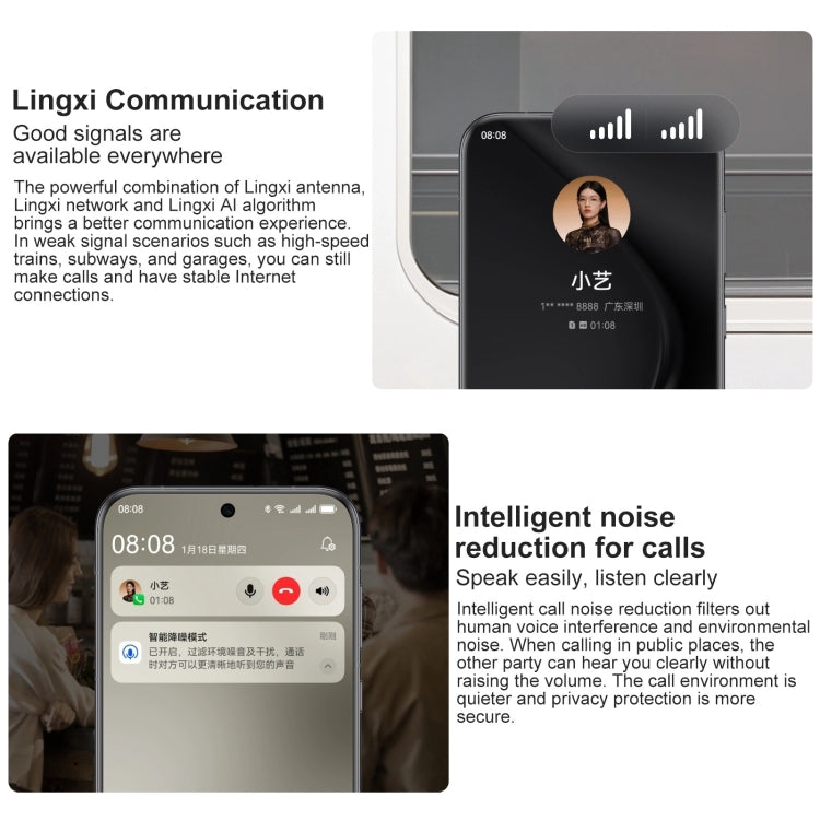 HUAWEI Pura 70 Pro, 12GB+512GB, Screen Fingerprint Identification, 6.8 inch HarmonyOS 4.2 Kirin 9010 Octa Core up to 2.3GHz, NFC, OTG, Not Support Google Play(Black)