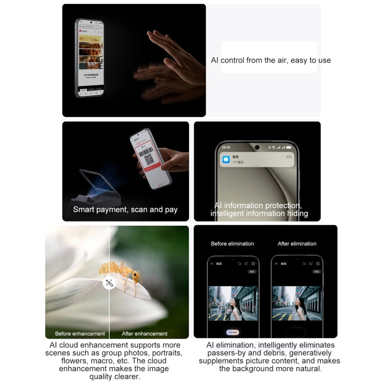 HUAWEI Pura 70, 12GB+256GB, Screen Fingerprint Identification,6.6 inch HarmonyOS 4.2 Kirin 9010 Octa Core up to 2.3GHz, NFC, OTG, Not Support Google Play(Rose Red)