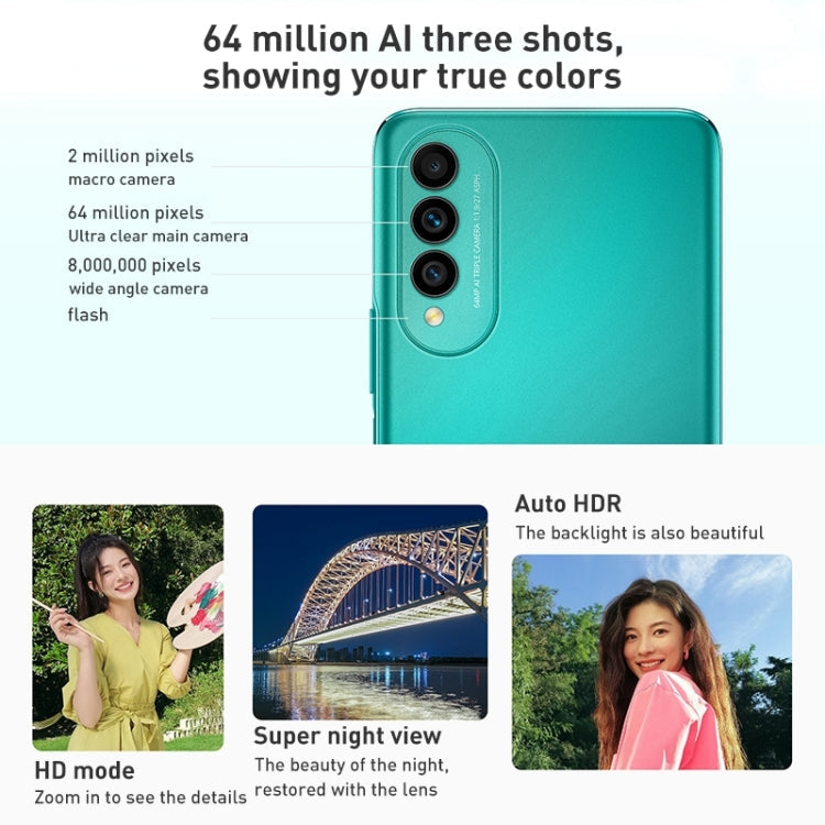 HUAWEI nova 10z 256GB CHA-AL80, 64MP Cameras, China Version, Triple Back Cameras, Side Fingerprint Identification, 6.6 inch HarmonyOS 2.0 Octa Core, Network: 4G, OTG, Not Support Google Play (Silver)
