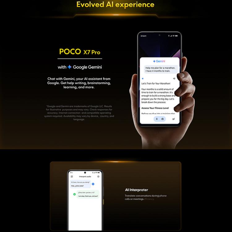 [HK Warehouse] Xiaomi POCO X7 Pro 5G Global, 12GB+256GB, In-screen Fingerprint, 6.67 inch Xiaomi HyperOS 2 MediaTek Dimensity 8400-Ultra Octa Core, NFC, Network: 5G (Green)