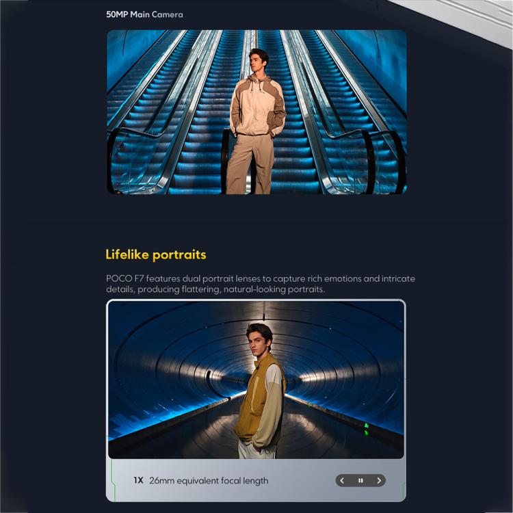 [HK Warehouse] Xiaomi POCO F7 Global, 12GB+256GB, In-screen Fingerprint, 6.83 inch Xiaomi HyperOS 2 Snapdragon 8s Gen 4 Octa Core, NFC, Network: 5G (Black)
