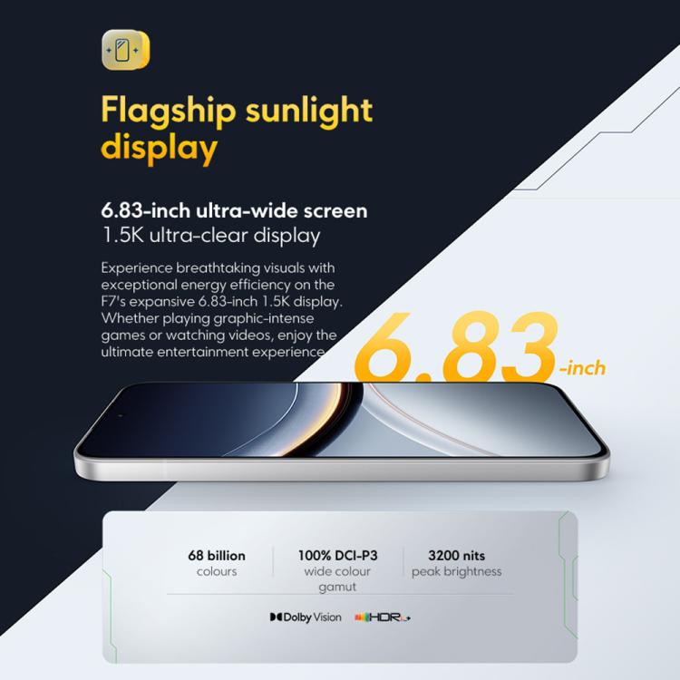 [HK Warehouse] Xiaomi POCO F7 Global, 12GB+512GB, In-screen Fingerprint, 6.83 inch Xiaomi HyperOS 2 Snapdragon 8s Gen 4 Octa Core, NFC, Network: 5G (Black)