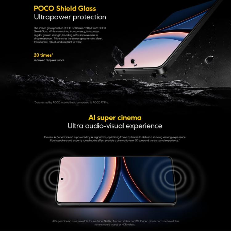 [HK Warehouse] Xiaomi POCO F7 Ultra Global, 12GB+256GB, In-screen Fingerprint, 6.67 inch Xiaomi HyperOS 2 Snapdragon 8 Elite Octa Core, NFC, Network: 5G (Black)