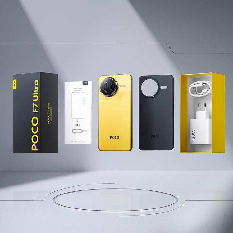 [HK Warehouse] Xiaomi POCO F7 Ultra Global, 16GB+512GB, In-screen Fingerprint, 6.67 inch Xiaomi HyperOS 2 Snapdragon 8 Elite Octa Core, NFC, Network: 5G (Yellow)
