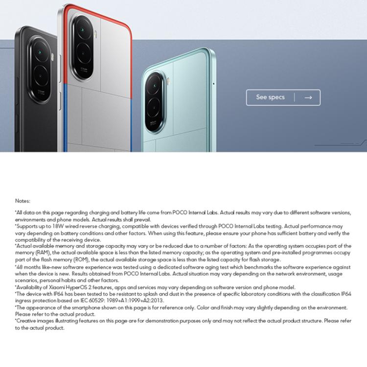 [HK Warehouse] Xiaomi POCO M7 Global, 6GB+128GB, Side Fingerprint, 6.9 inch Xiaomi HyperOS 2 Snapdragon 685 4G Octa Core, NFC, Network: 4G (Blue)