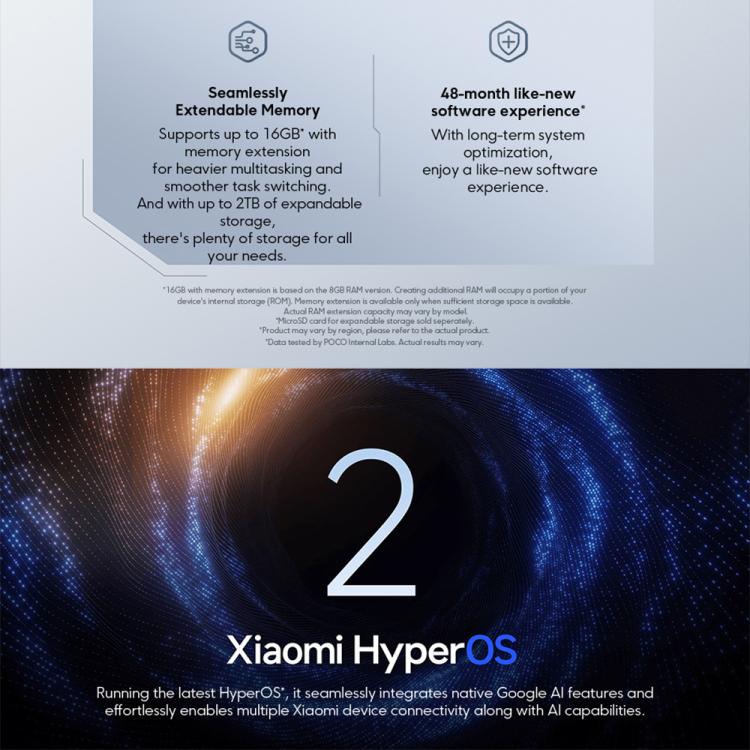 [HK Warehouse] Xiaomi POCO M7 Global, 6GB+128GB, Side Fingerprint, 6.9 inch Xiaomi HyperOS 2 Snapdragon 685 4G Octa Core, NFC, Network: 4G (Blue)