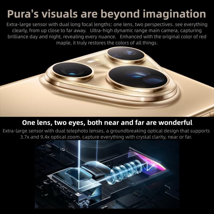 HUAWEI Pura 80 Ultra, 16GB+512GB, Side Fingerprint Identification, 6.8 inch HarmonyOS 5.1, NFC, OTG, Not Support Google Play (Black)