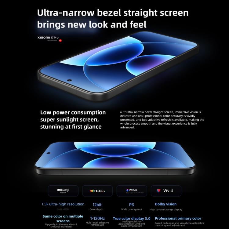 Xiaomi 17 Pro, 12GB+512GB, 3D Ultrasonic Fingerprint, 6.3 inch + 2.7 inch Xiaomi HyperOS 3 Snapdragon 8 Elite Gen 5 Octa Core, NFC, Network: 5G (Green)