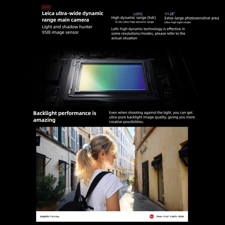 Xiaomi 17 Pro Max, 16GB+512GB, 3D Ultrasonic Fingerprint, 6.9 inch + 2.9 inch Xiaomi HyperOS 3 Snapdragon 8 Elite Gen 5 Octa Core, NFC, Network: 5G (Green)