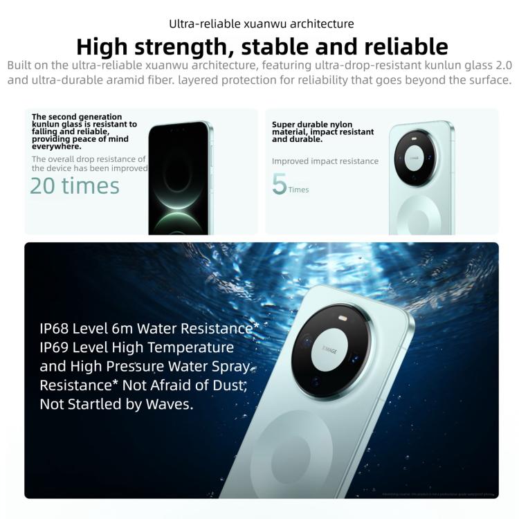 HUAWEI Mate 80, 12GB+256GB, Side Fingerprint Identification, 6.75 inch HarmonyOS 6.0 Kirin 9020, NFC, OTG, Not Support Google Play (White)