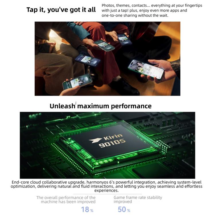 Huawei nova 15 Pro, 12GB+256GB, Side Fingerprint Identification, 6.84 inch HarmonyOS 6.0 Kirin 9010S Octa Cora, NFC, OTG, Not Support Google Play (Black)