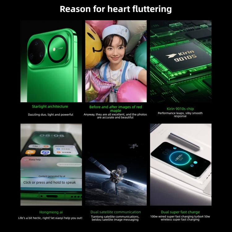 Huawei nova 15 Ultra, Kunlun Glass, 12GB+256GB, Side Fingerprint Identification, 6.84 inch HarmonyOS 6.0 Kirin 9010S Octa Cora, NFC, OTG, Not Support Google Play (Purple)