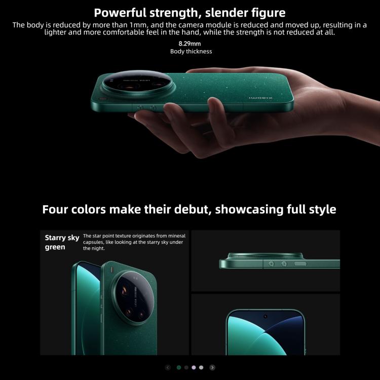 Xiaomi 17 Ultra, 16GB+1TB, 3D Ultrasonic Fingerprint, 6.9 inch Xiaomi HyperOS 3 Snapdragon 8 Elite Gen 5 Octa Core, NFC, Network: 5G (Green)