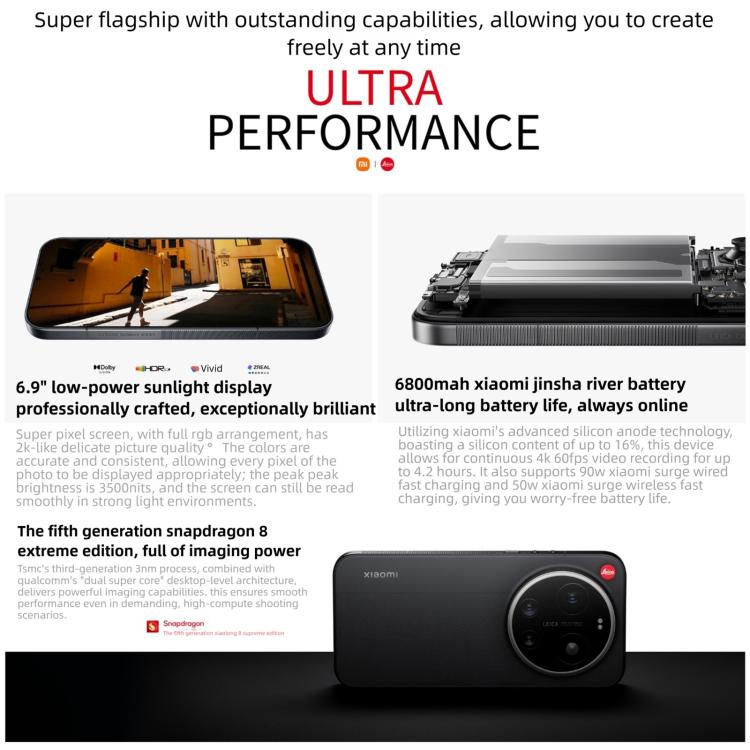 Xiaomi 17 Ultra By Leica, 16GB+1TB, 3D Ultrasonic Fingerprint, 6.9 inch Xiaomi HyperOS 3 Snapdragon 8 Elite Gen 5 Octa Core, NFC, Network: 5G (Beige White)