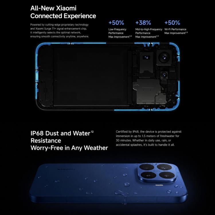 Xiaomi 17T Pro, 16GB+512GB, Screen Fingerprint, 6.83 inch Xiaomi HyperOS 3 Dimensity 9500 Octa-Core, NFC, Network: 5G (Black)