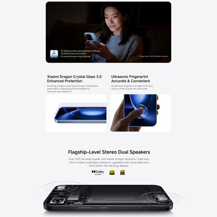 Xiaomi 17 Max, 12GB+512GB, 3D Ultrasonic Fingerprint, 6.9 inch Xiaomi HyperOS 3 Snapdragon 8 Elite Gen 5 Octa Core, NFC, Network: 5G (Blue)
