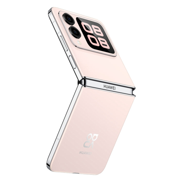 Huawei nova Flip, 12GB+1TB, Side Fingerprint Identification, 6.94 inch + 2.14 inch HarmonyOS 4.2 Octa Core, NFC, OTG, Not Support Google Play (Pink)