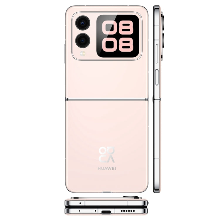 Huawei nova Flip, 12GB+1TB, Side Fingerprint Identification, 6.94 inch + 2.14 inch HarmonyOS 4.2 Octa Core, NFC, OTG, Not Support Google Play (Pink)