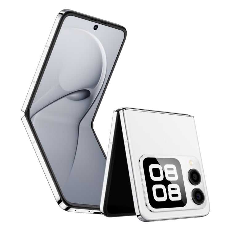 Huawei nova Flip, 12GB+1TB, Side Fingerprint Identification, 6.94 inch + 2.14 inch HarmonyOS 4.2 Octa Core, NFC, OTG, Not Support Google Play (White)