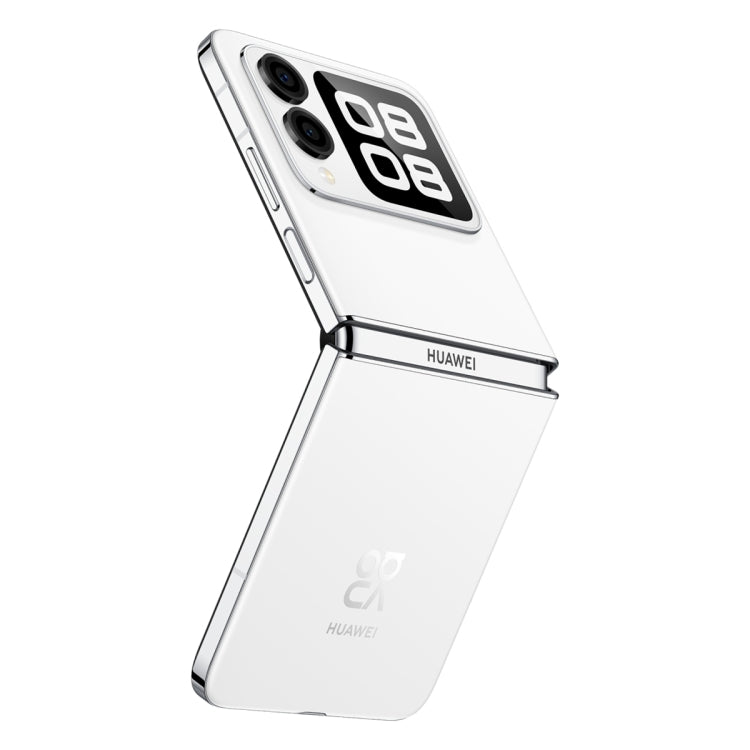 Huawei nova Flip, 12GB+512GB, Side Fingerprint Identification, 6.94 inch + 2.14 inch HarmonyOS 4.2 Octa Core, NFC, OTG, Not Support Google Play (White)