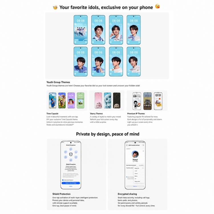 Huawei nova 16, 12GB+512GB, Side Fingerprint Identification, 6.68 inch HarmonyOS 6.1 Kirin 9010S Octa Cora, NFC, OTG, Not Support Google Play (Blue)