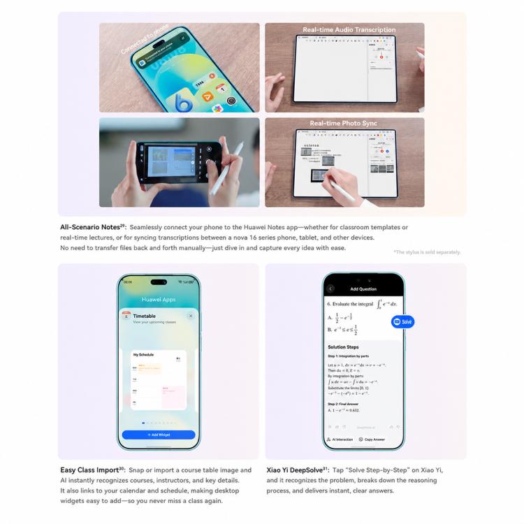 Huawei nova 16 Pro, 12GB+256GB, Side Fingerprint Identification, 6.84 inch HarmonyOS 6.1 Kirin 9010S Octa Cora, NFC, OTG, Not Support Google Play (Blue)