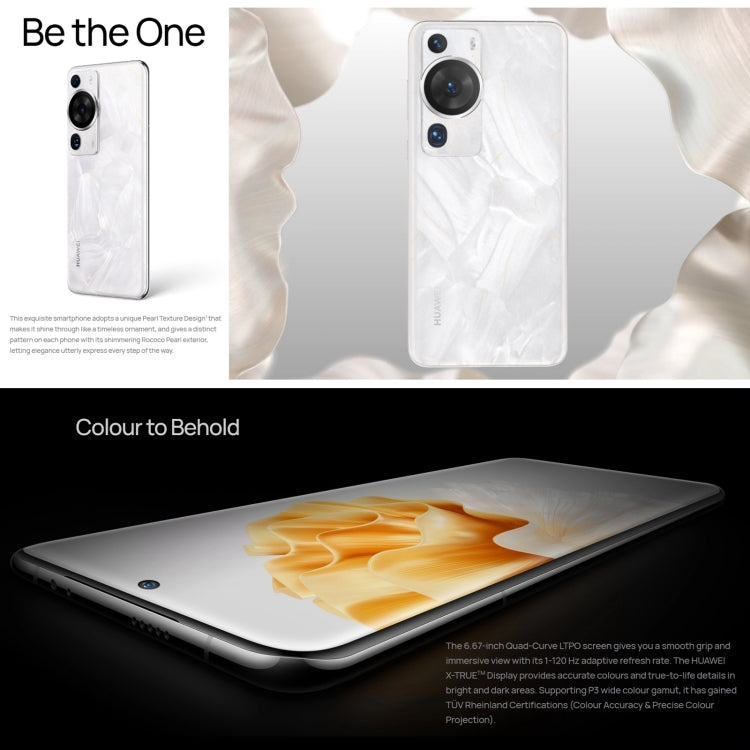 HUAWEI P60 Pro MNA-AL00, 512GB, 48MP Camera, China Version, Triple Back Cameras, In-screen Fingerprint Identification, 6.67 inch HarmonyOS 3.1 Qualcomm Snapdragon 8+ 4G Octa Core up to 3.2GHz, Network: 4G, OTG, NFC, Not Support Google Play(Emerald)