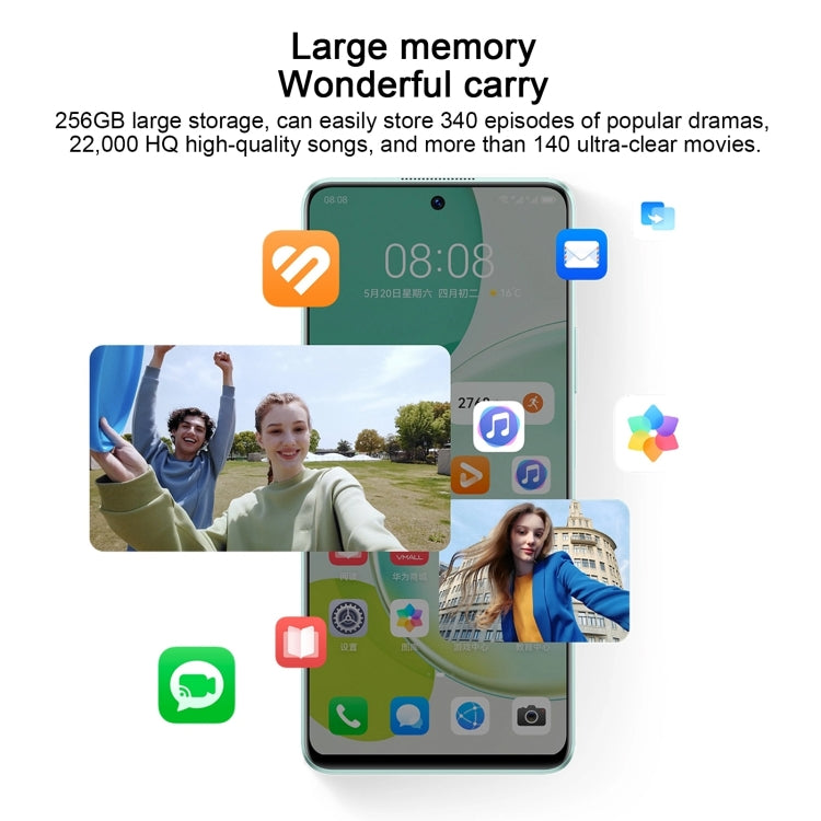 Huawei Enjoy 60 Pro 256GB MAO-AL00, China Version, Dual Back Cameras, Side Fingerprint Identification, 5000mAh Battery, 6.8 inch HarmonyOS 3.0 Qualcomm Snapdragon 680 Octa Core, Network: 4G, OTG, Not Support Google Play (Black)