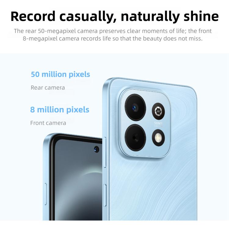 HUAWEI Enjoy 90 Plus, 8GB+128GB, Side Fingerprint, 6.67 inch HarmonyOS 6.0 Kinrin 8000, OTG, Not Support Google Play (Blue)