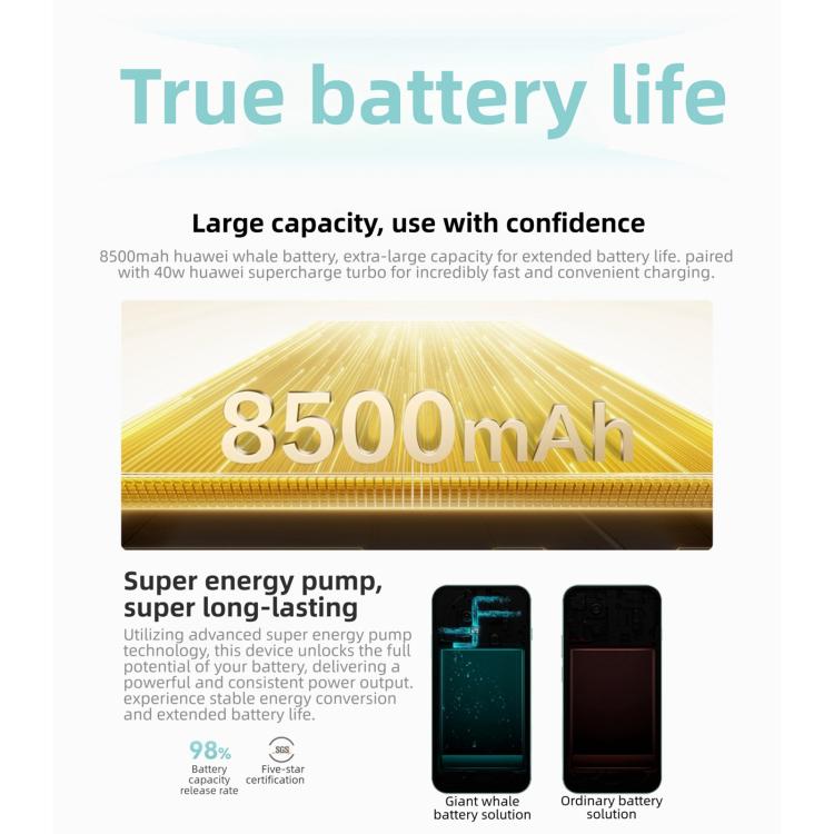 HUAWEI Enjoy 90 Pro Max, 8GB+512GB, Side Fingerprint, 6.84 inch HarmonyOS 6.0 Kirin 8000, OTG, Not Support Google Play (White)