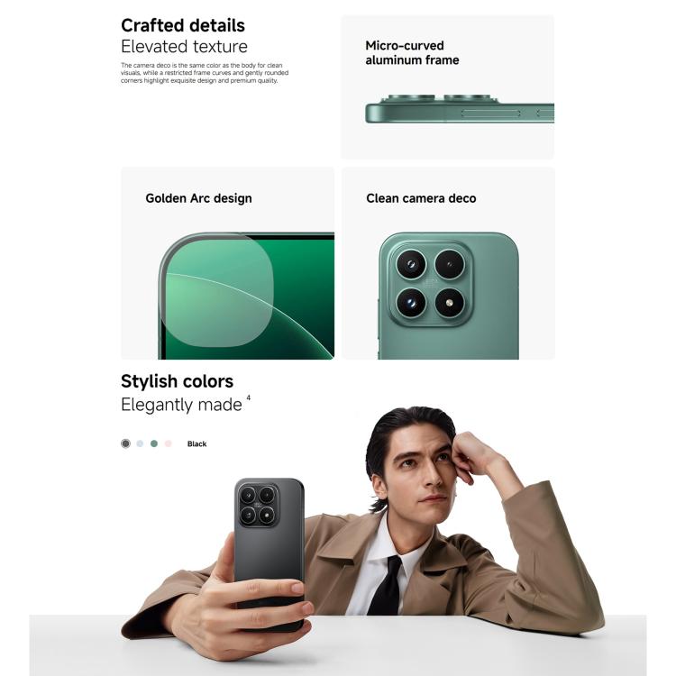 Xiaomi 17 Global, 12GB+256GB, Ultrasonic Fingerprint, 6.3 inch Xiaomi HyperOS 3 Snapdragon 8 Elite Gen 5 Octa Core, NFC, Network: 5G (Black)