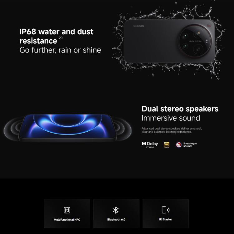 [HK Warehouse] Xiaomi 17 Ultra Global, 16GB+1TB, Ultrasonic Fingerprint, 6.9 inch Xiaomi HyperOS 3 Snapdragon 8 Elite Gen 5 Octa Core, NFC, Network: 5G (Black)