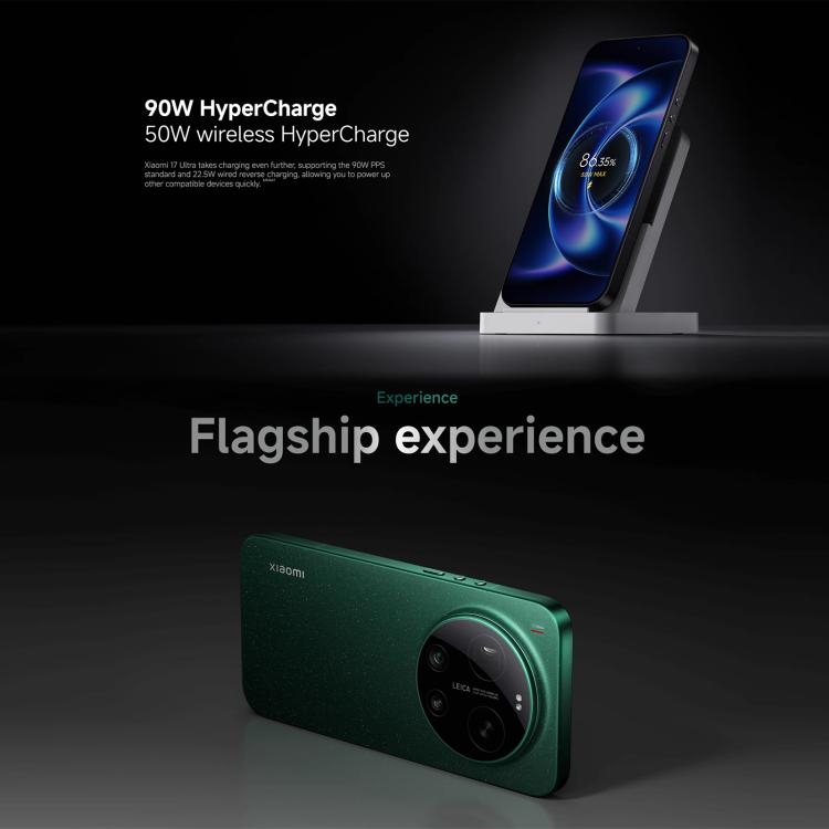 [HK Warehouse] Xiaomi 17 Ultra Global, 16GB+512GB, Ultrasonic Fingerprint, 6.9 inch Xiaomi HyperOS 3 Snapdragon 8 Elite Gen 5 Octa Core, NFC, Network: 5G (White)