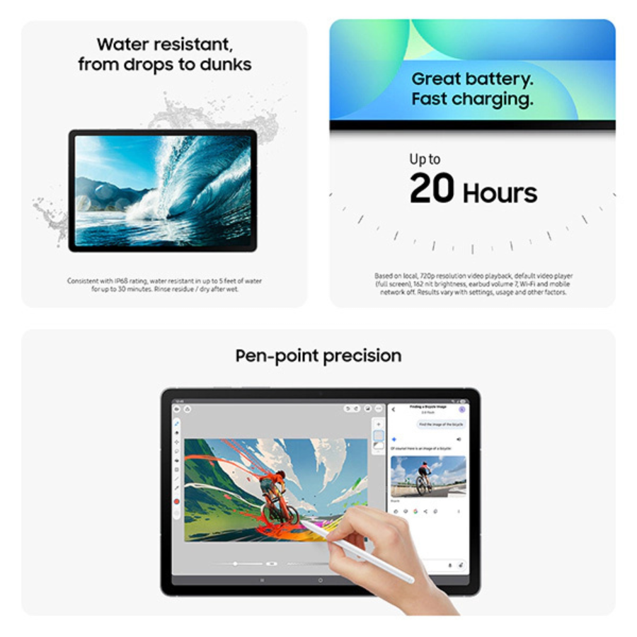 Samsung Galaxy Tab S10 FE (SM-X520) 256GB/12GB RAM USA Version (Wi-Fi Only) Gray (New)