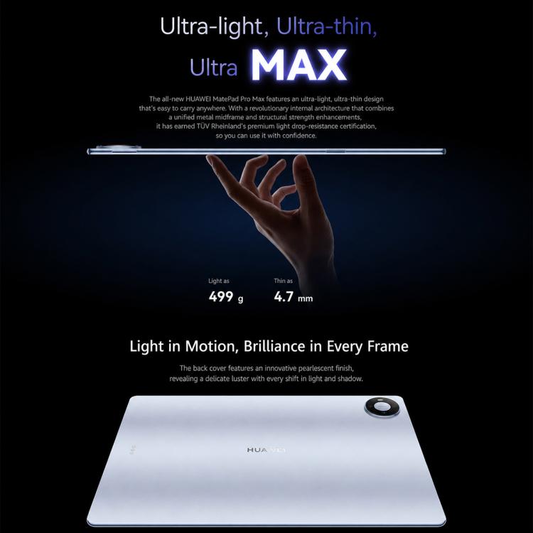 HUAWEI MatePad Pro Max Enjoy Edition 13.2 inch WiFi, 12GB+512GB, HarmonyOS 6.1 Hisilicon Kirin T93, Not Support Google Play (Dark Gray)
